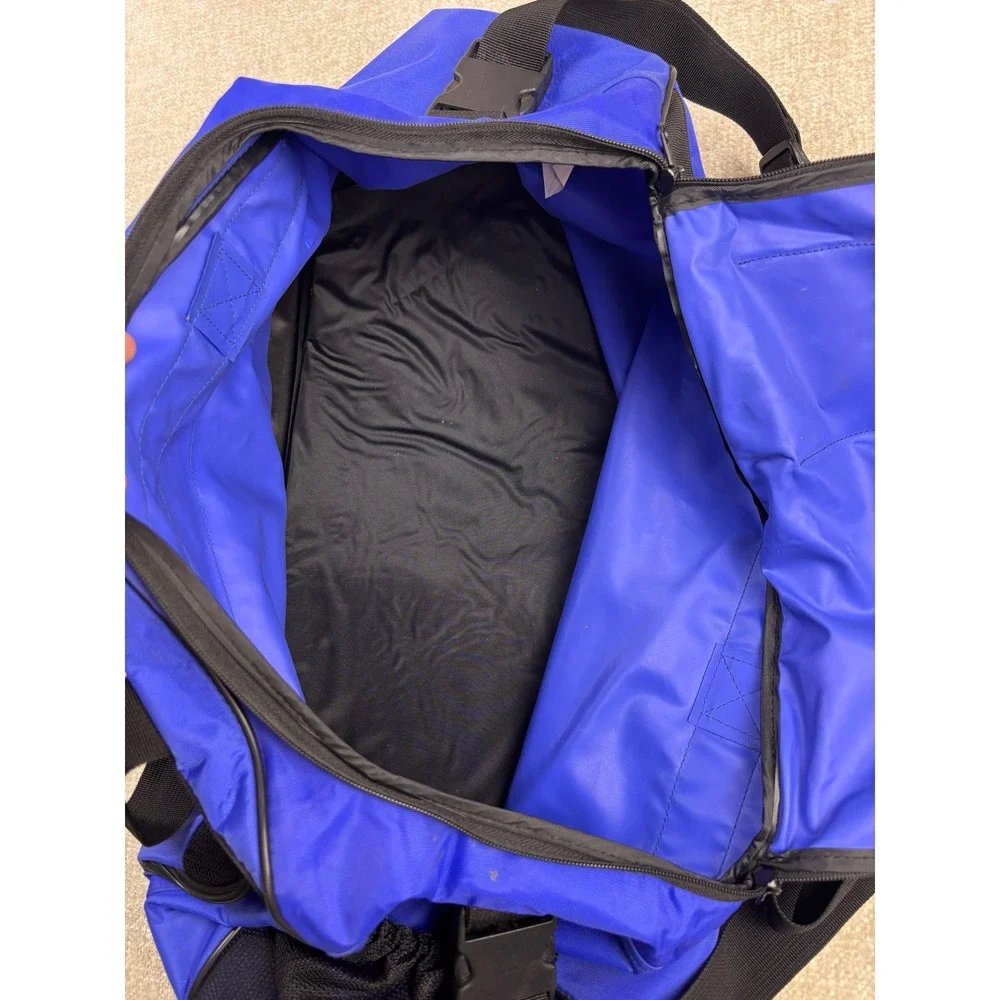 Polo Sport Ralph Lauren Blue Duffel Bag Gym Travel Mesh Pocket Vintage Style
